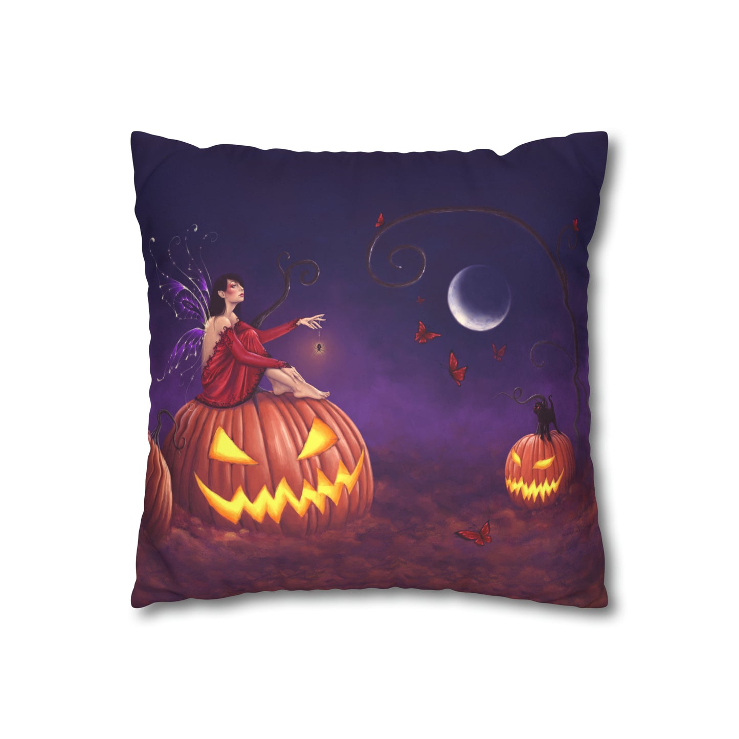 Throw Pillow Cover - Pumpkin Pixie