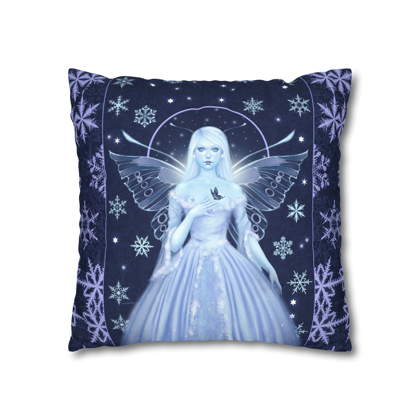 Throw Pillow Cover - Snow Fairy