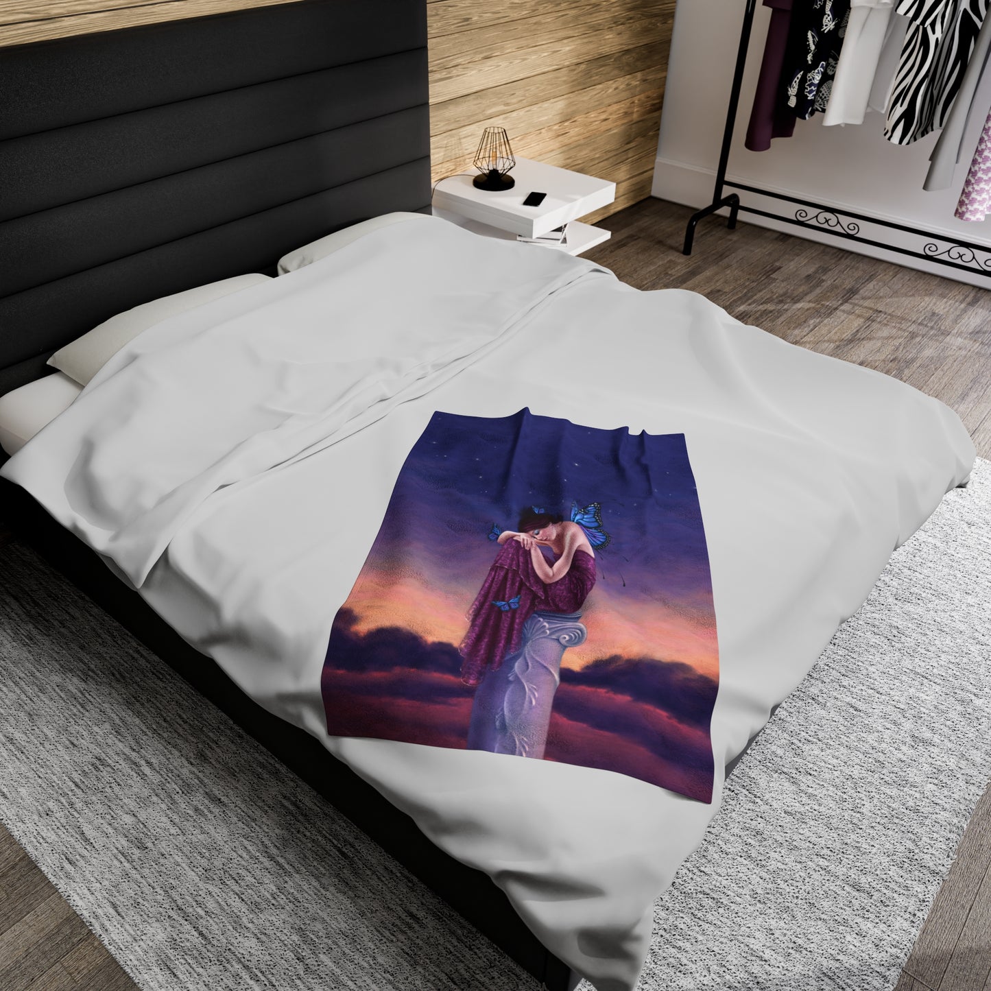 Velveteen Plush Blanket - Sunset