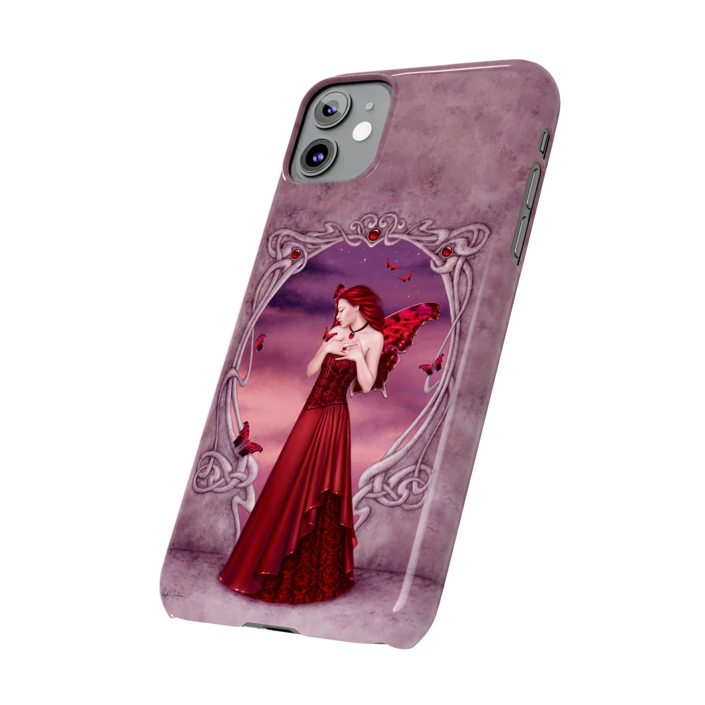 Phone Case - Garnet Birthstone Fairy