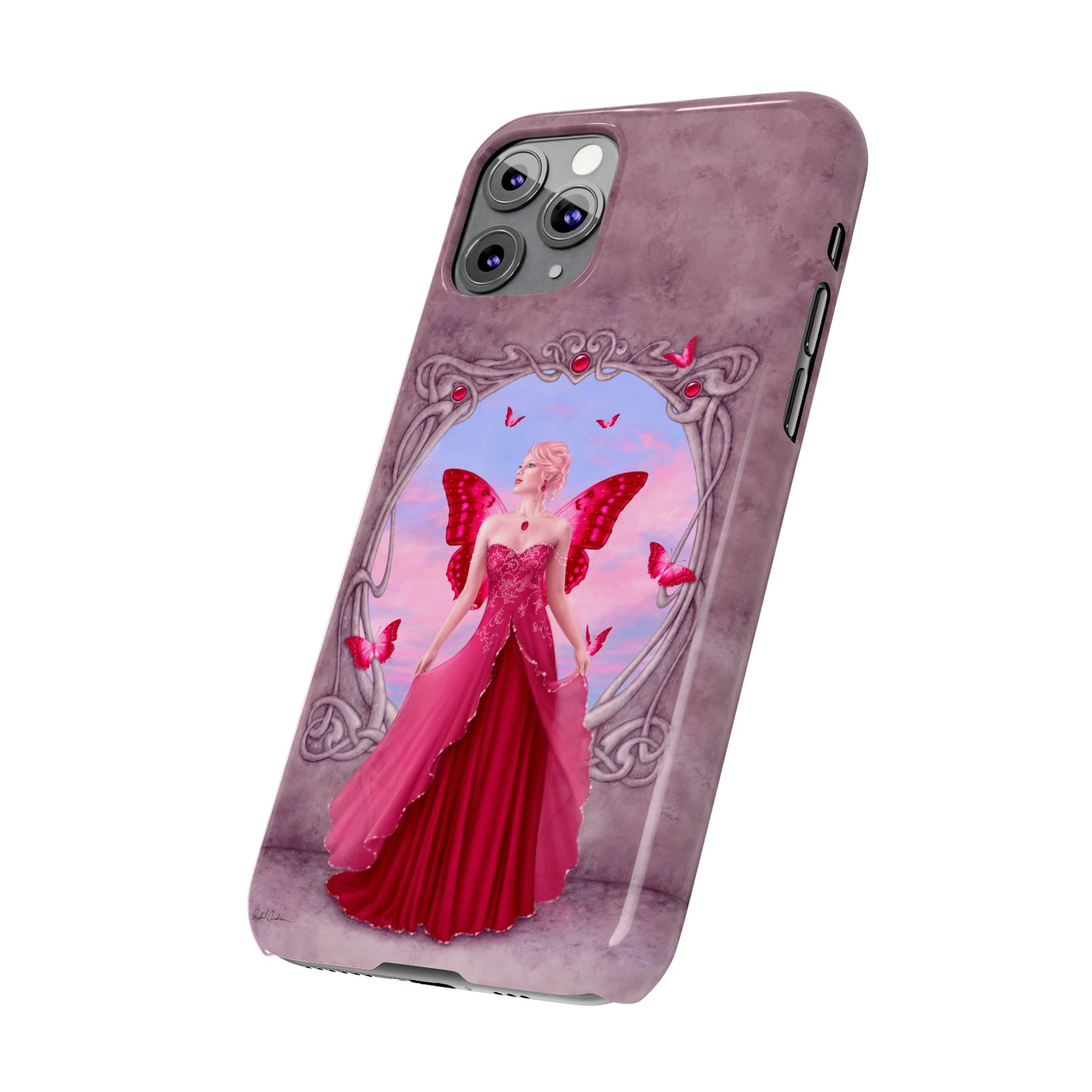 Phone Case - Ruby Birthstone Fairy