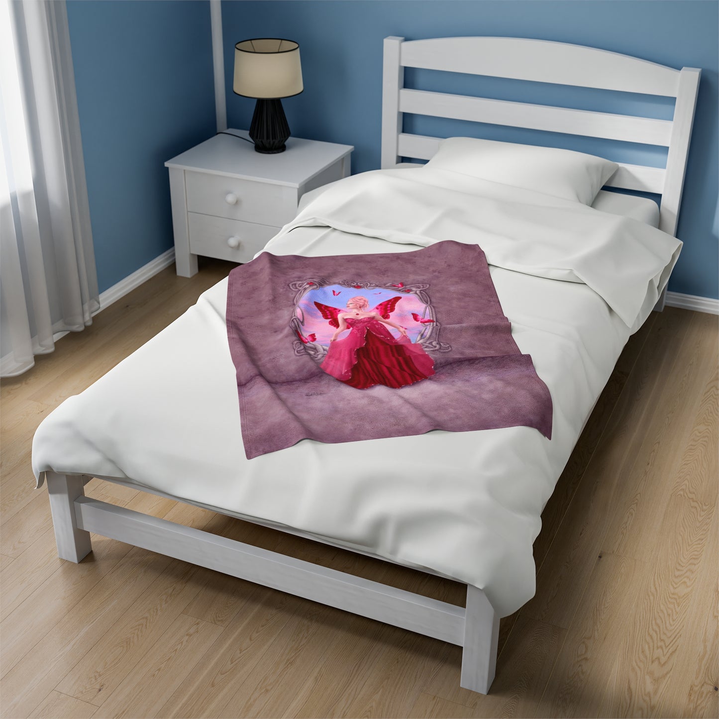 Velveteen Plush Blanket - Birthstones - Ruby