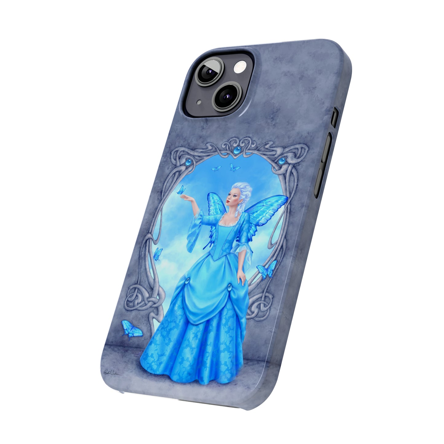 Phone Case - Blue Topaz Birthstone Fairy