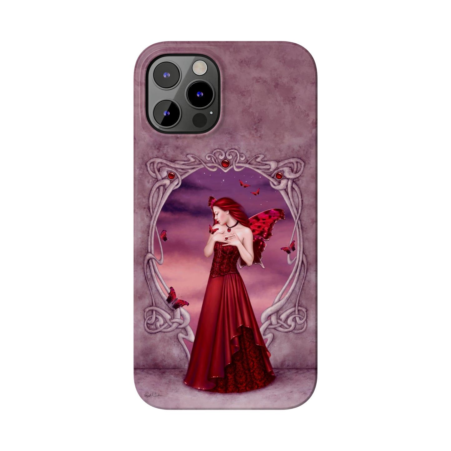 Phone Case - Garnet Birthstone Fairy