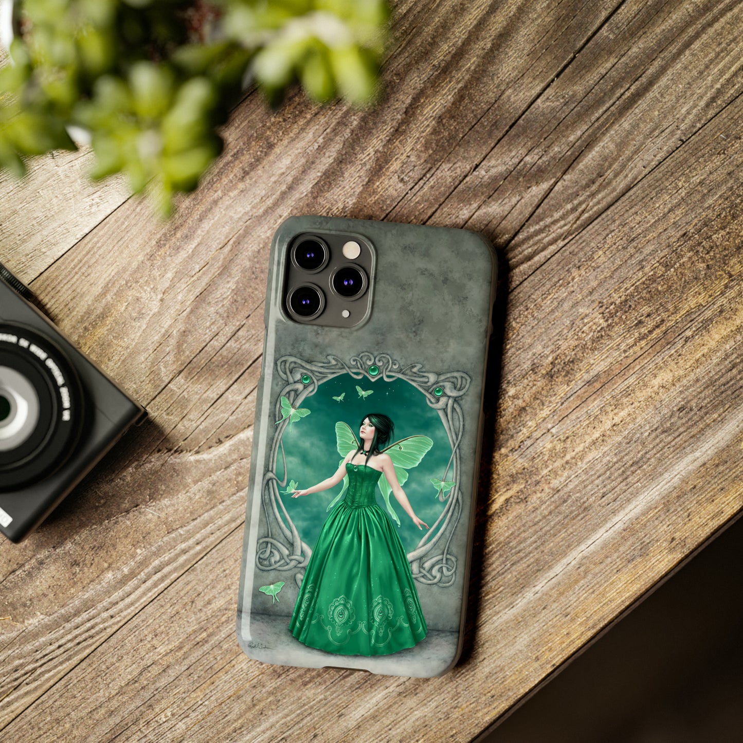 Phone Case - Emerald Birthstone Fairy