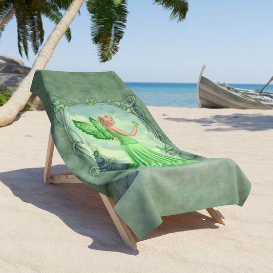 Beach Towel - Birthstones - Peridot