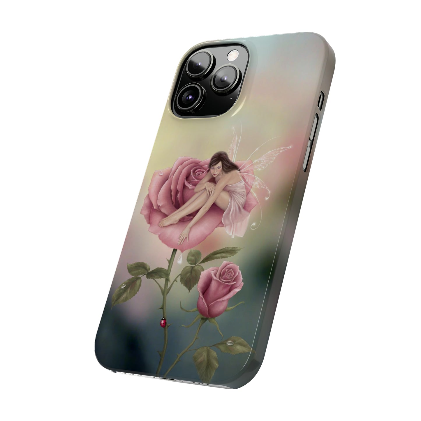 Slim Phone Case - Rose Flower Fairy