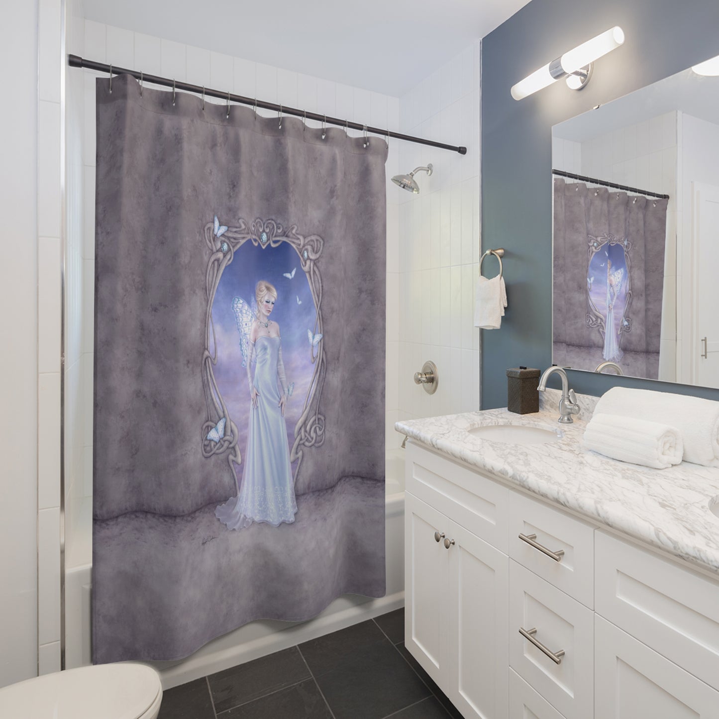 Shower Curtain - Birthstones - Diamond