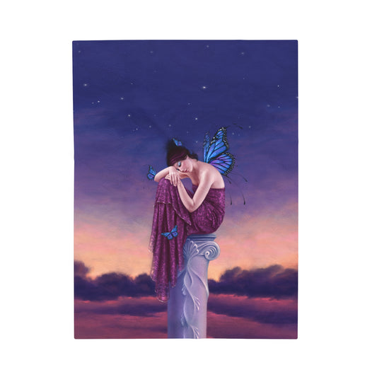 Velveteen Plush Blanket - Sunset