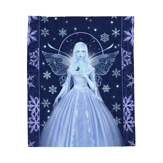 Velveteen Plush Blanket - Snow Fairy