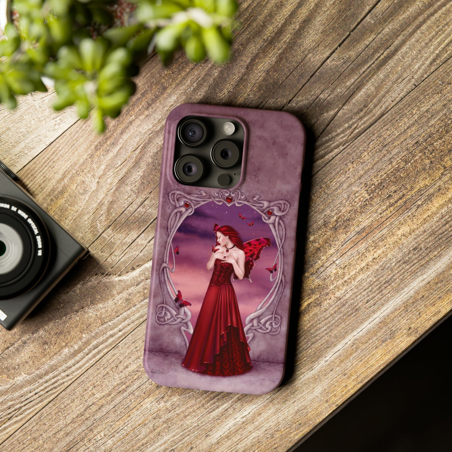 Phone Case - Garnet Birthstone Fairy