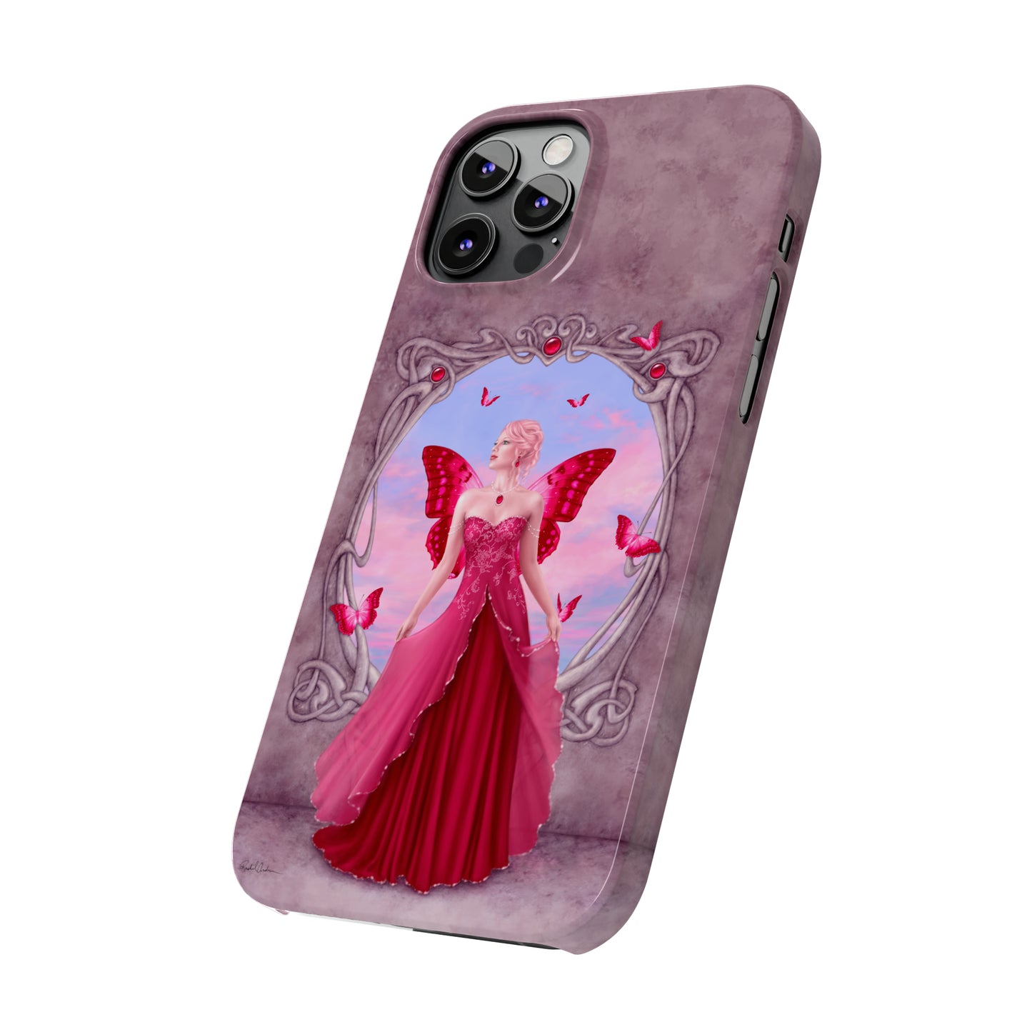 Phone Case - Ruby Birthstone Fairy