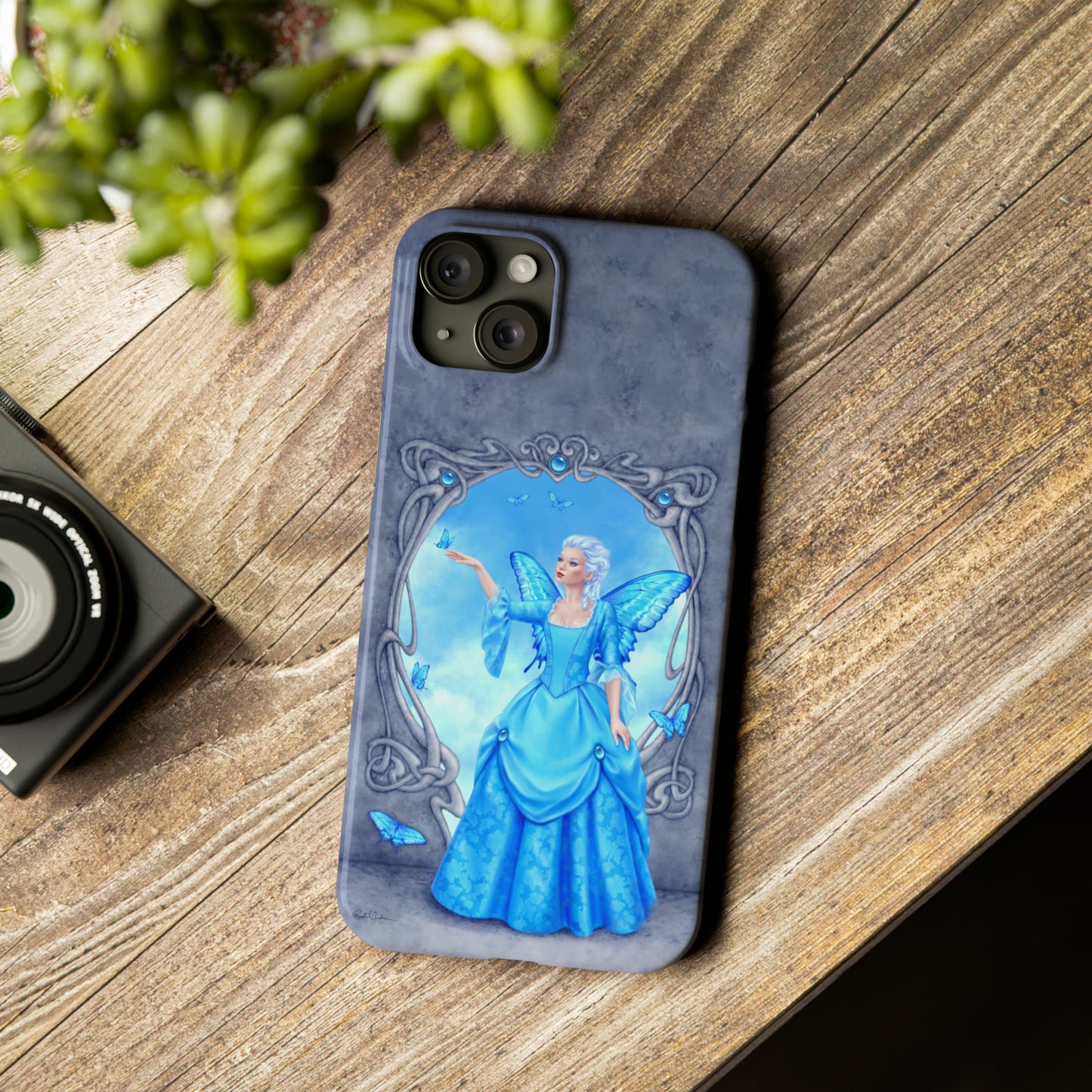 Phone Case - Blue Topaz Birthstone Fairy