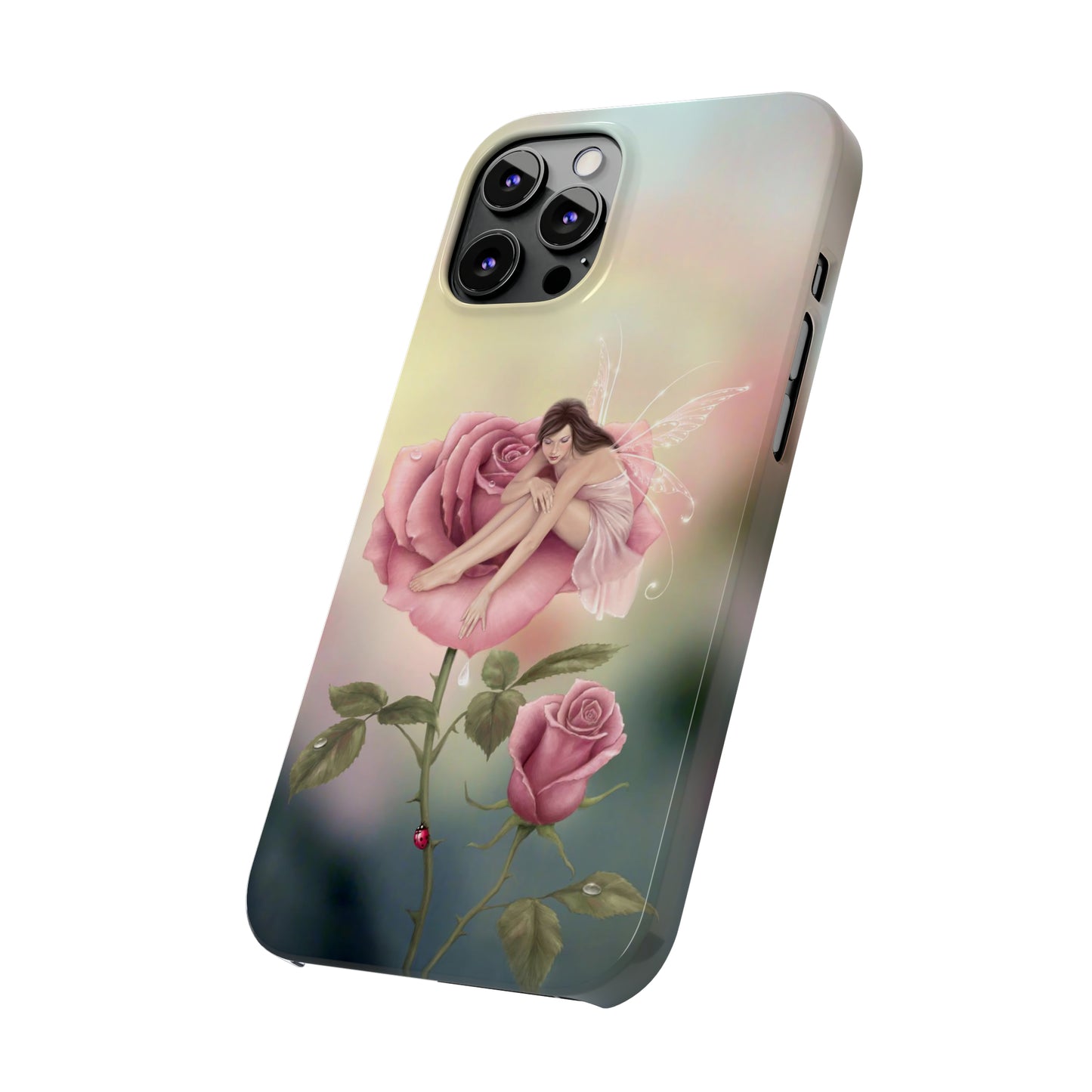 Slim Phone Case - Rose Flower Fairy