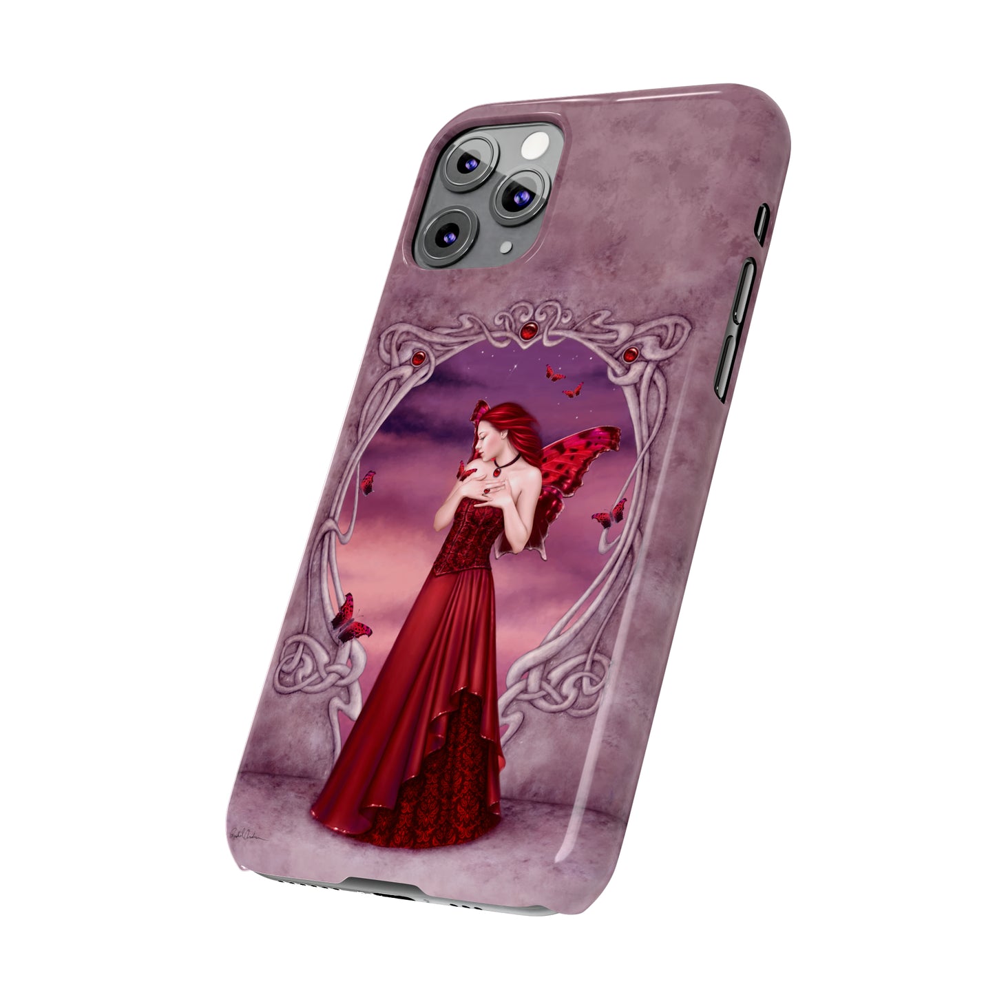 Phone Case - Garnet Birthstone Fairy