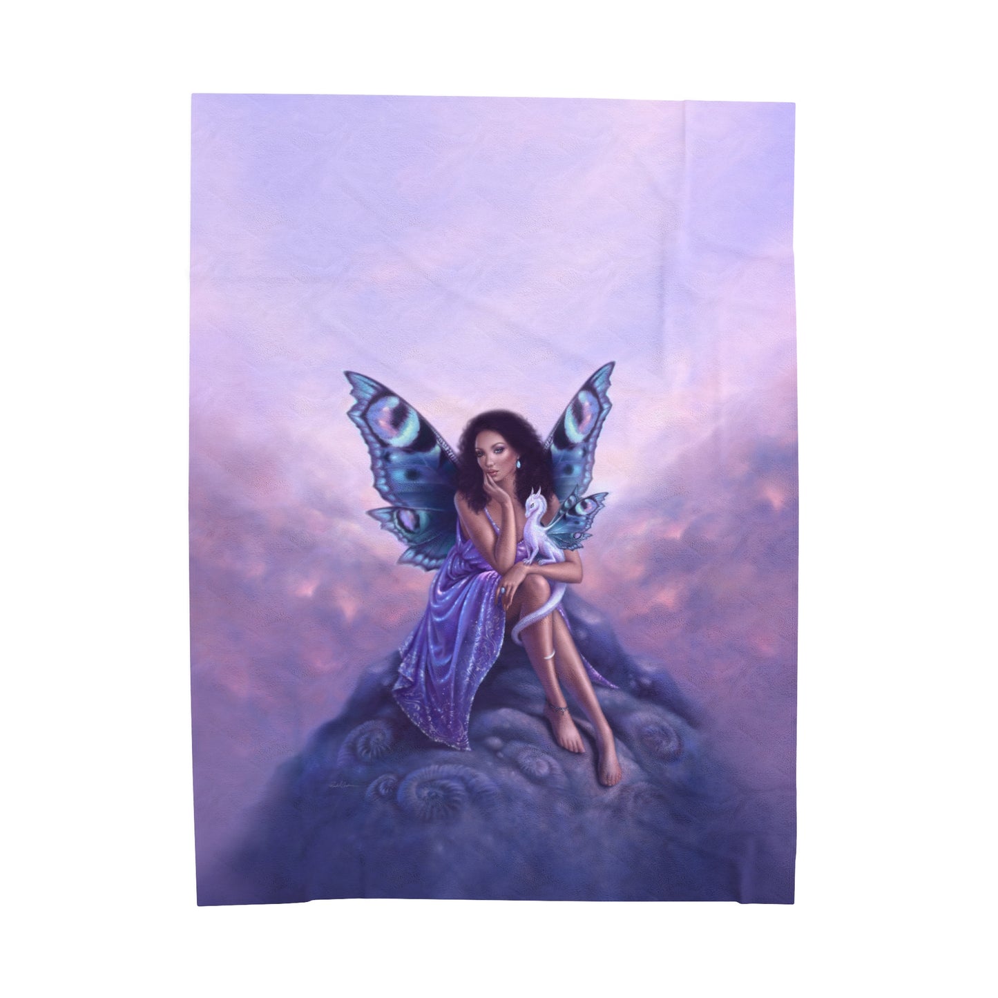 Velveteen Plush Blanket - Evanescent