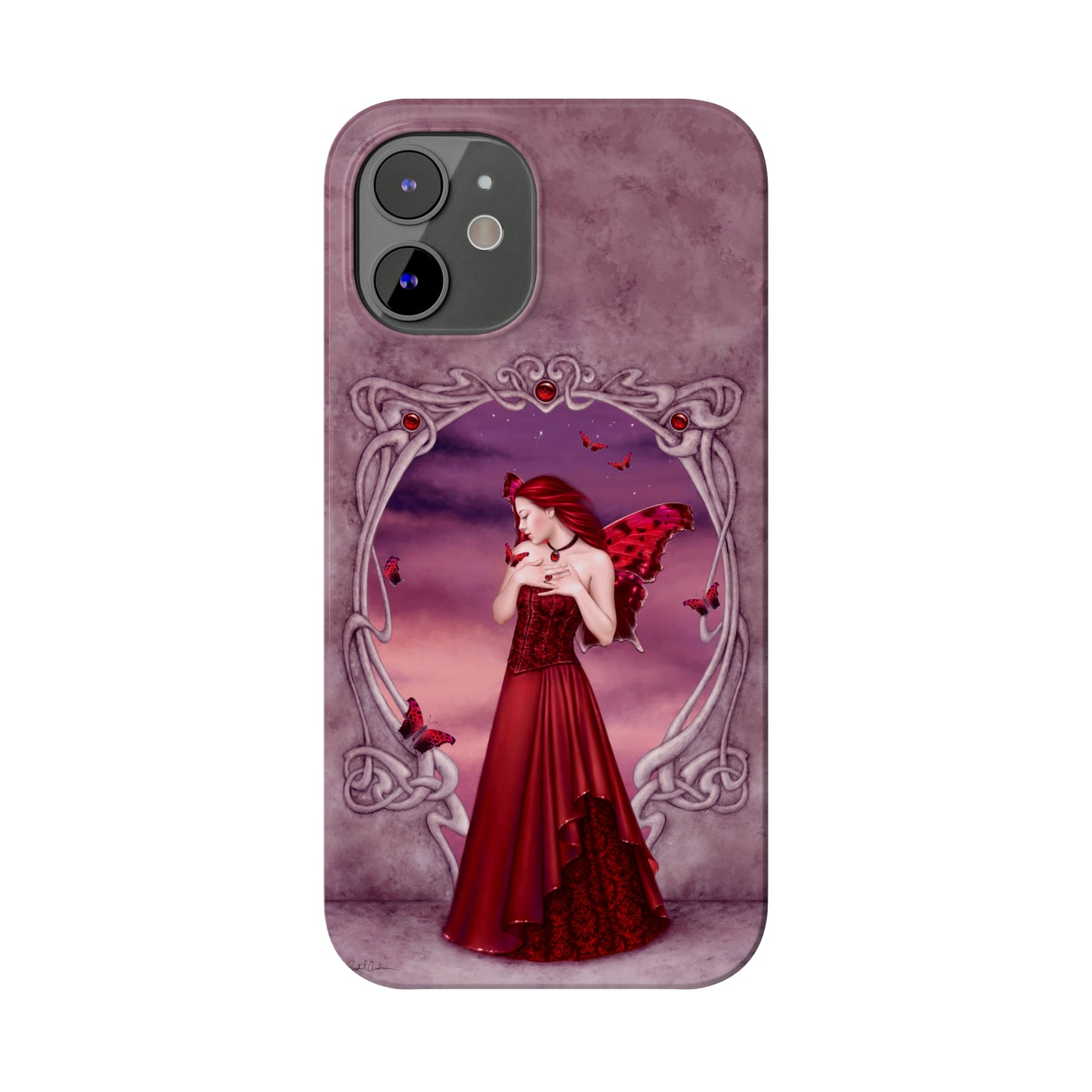 Phone Case - Garnet Birthstone Fairy