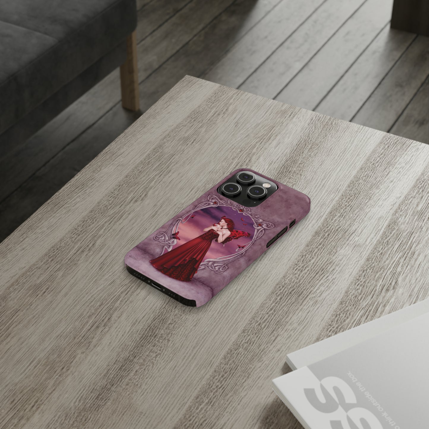 Phone Case - Garnet Birthstone Fairy