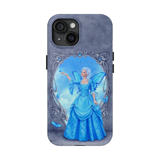 iPhone 15 Cases - Blue Topaz Birthstone Fairy