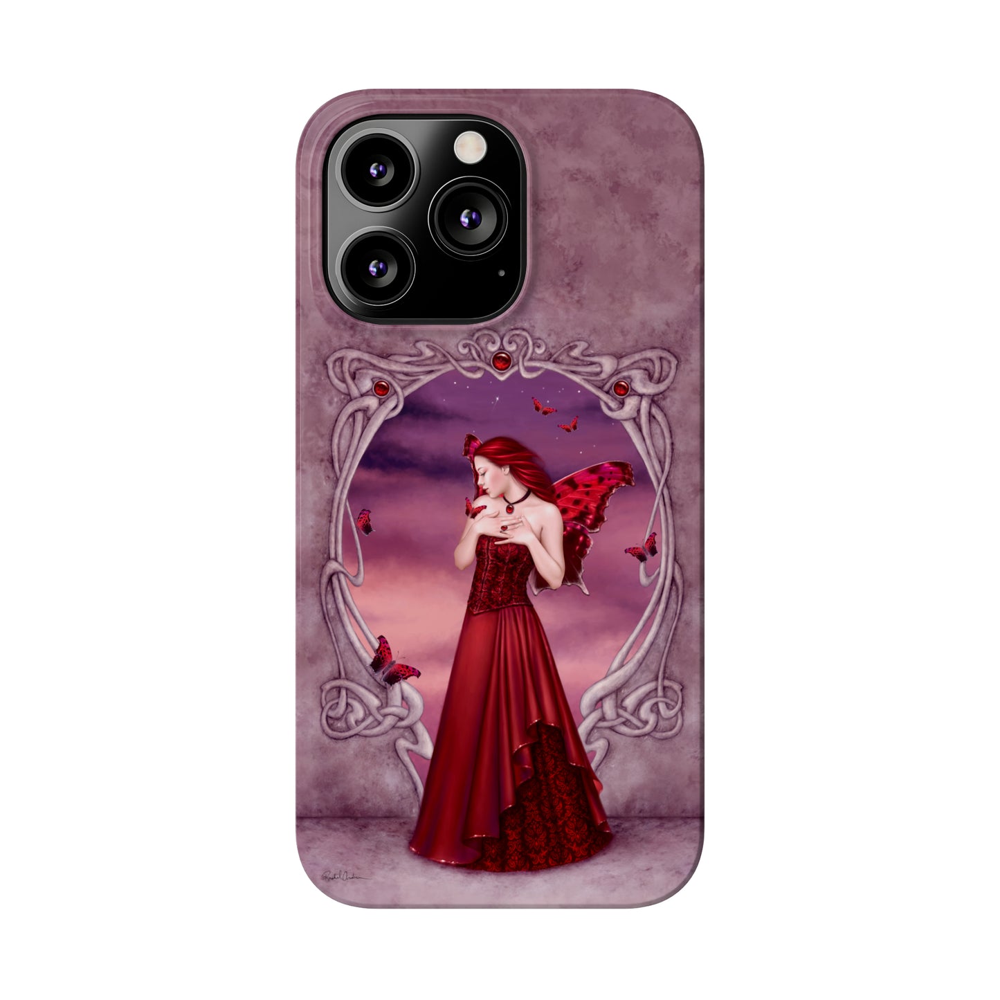 Phone Case - Garnet Birthstone Fairy