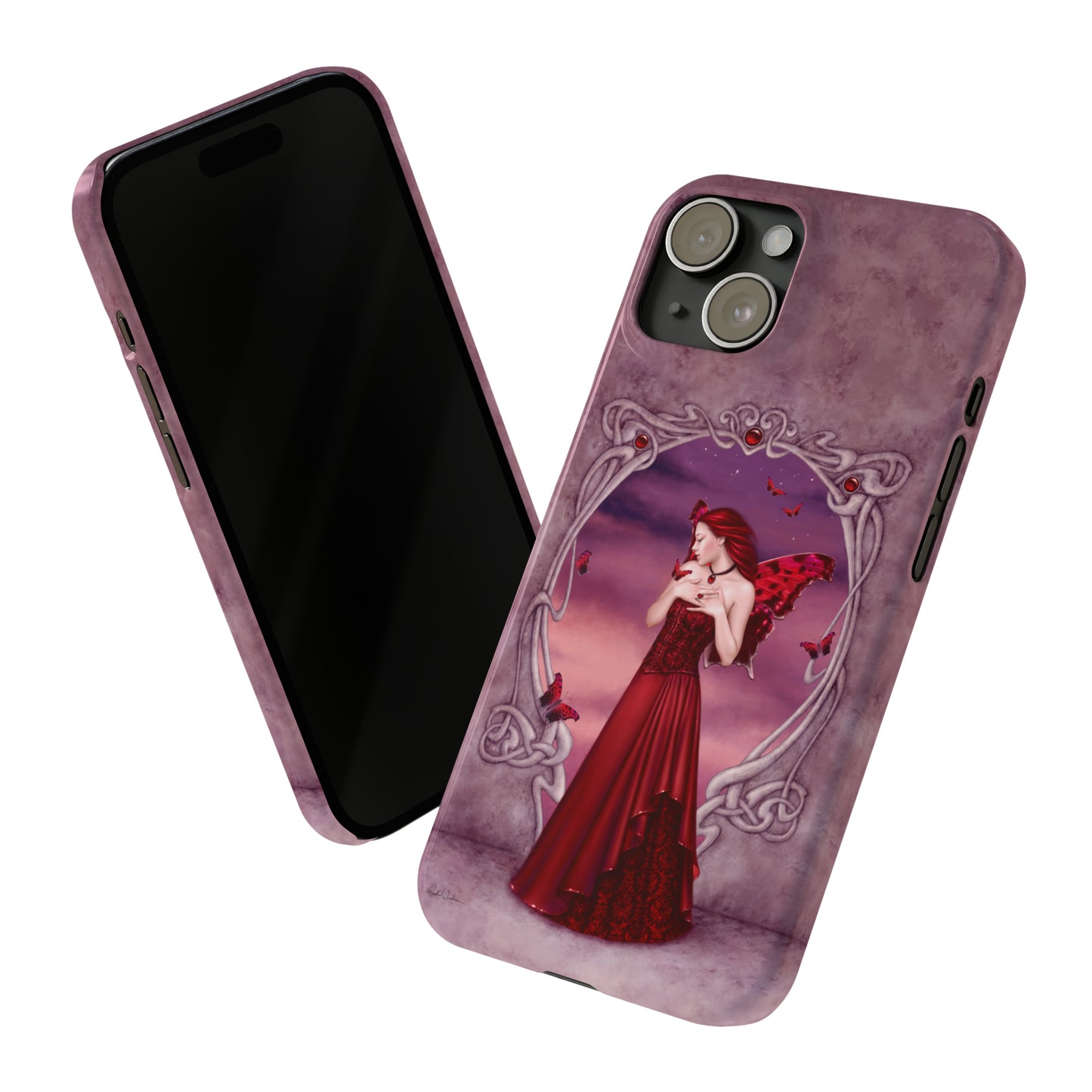 Phone Case - Garnet Birthstone Fairy