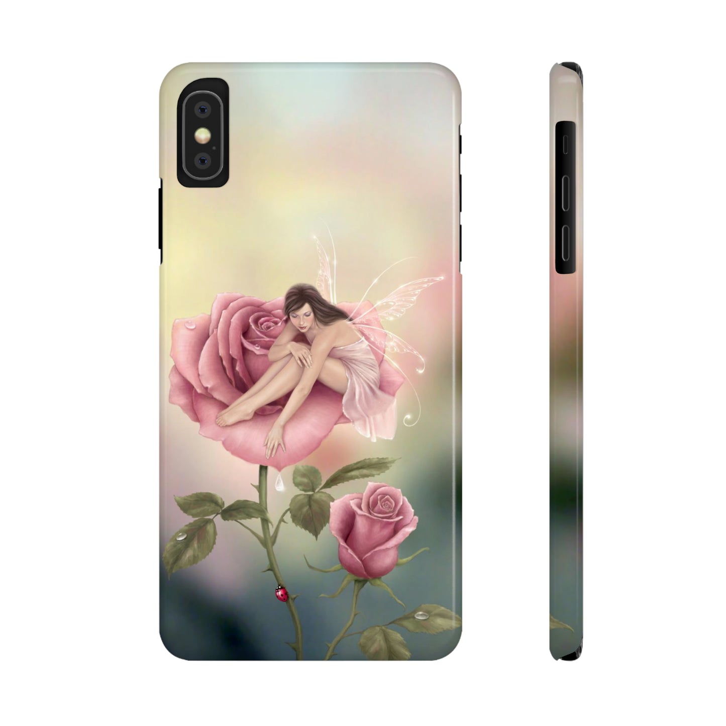 Slim Phone Case - Rose Flower Fairy