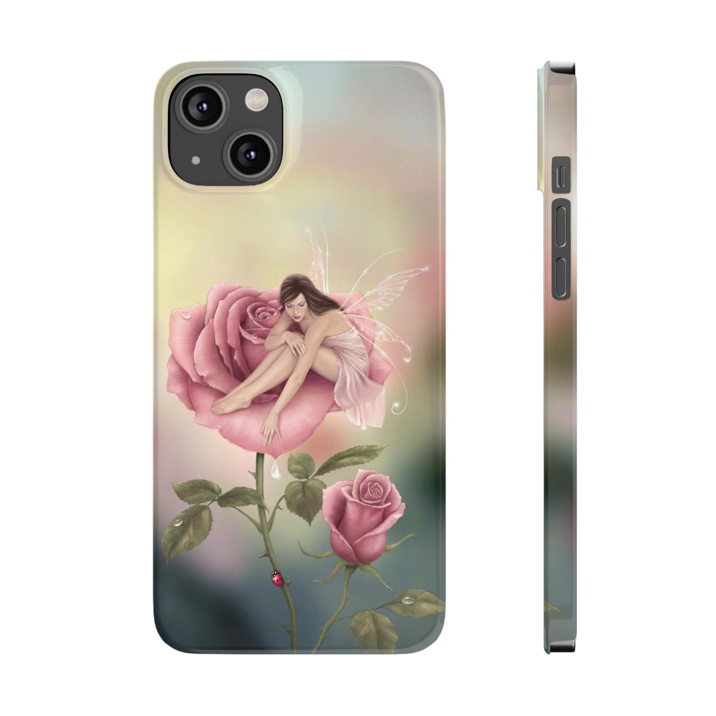 Slim Phone Case - Rose Flower Fairy