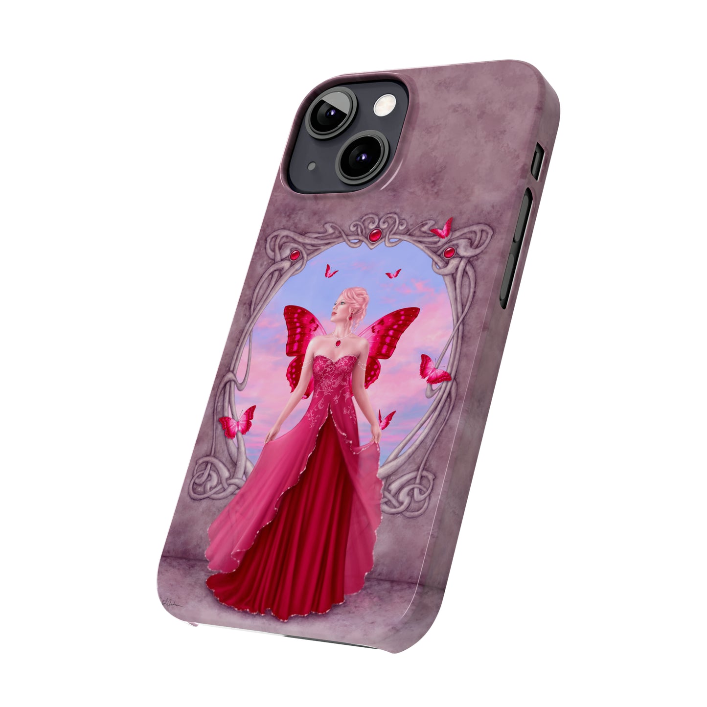 Phone Case - Ruby Birthstone Fairy