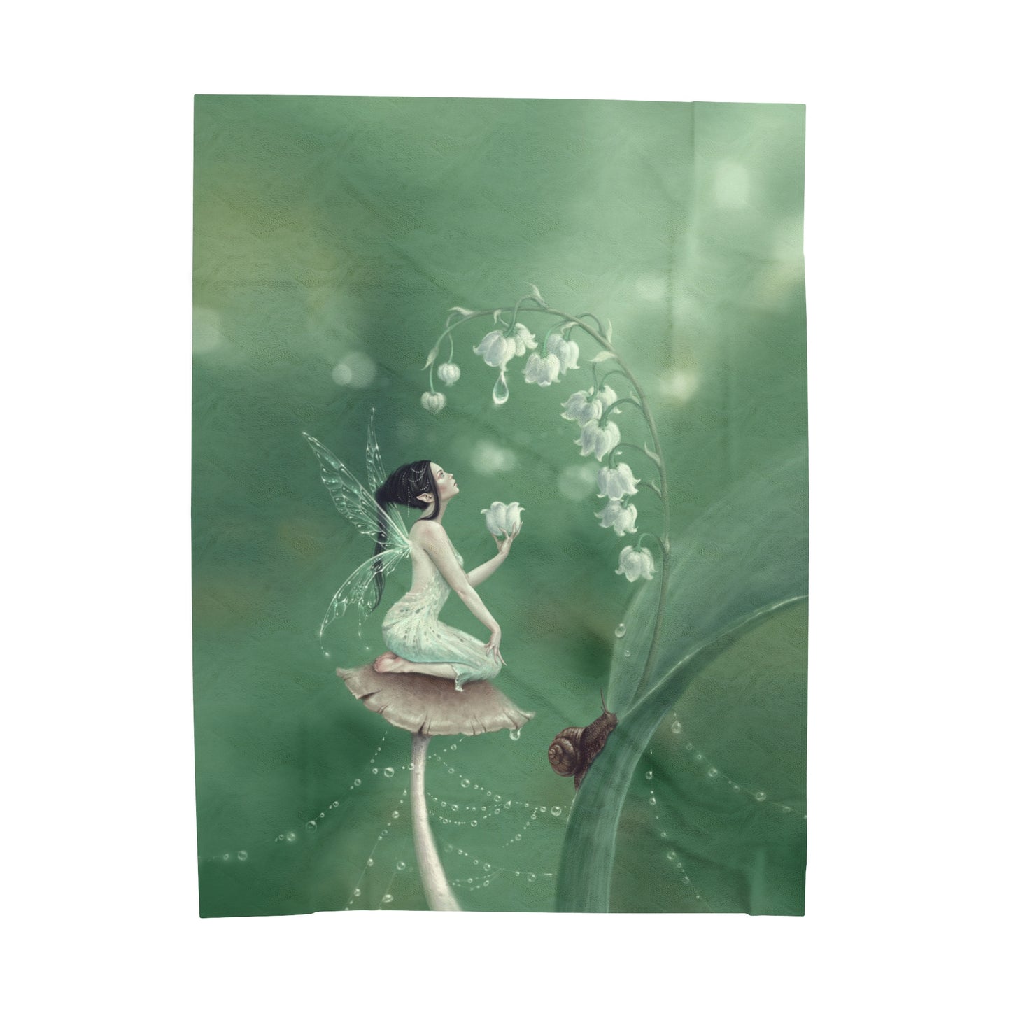 Velveteen Plush Blanket - Lily of the Valley