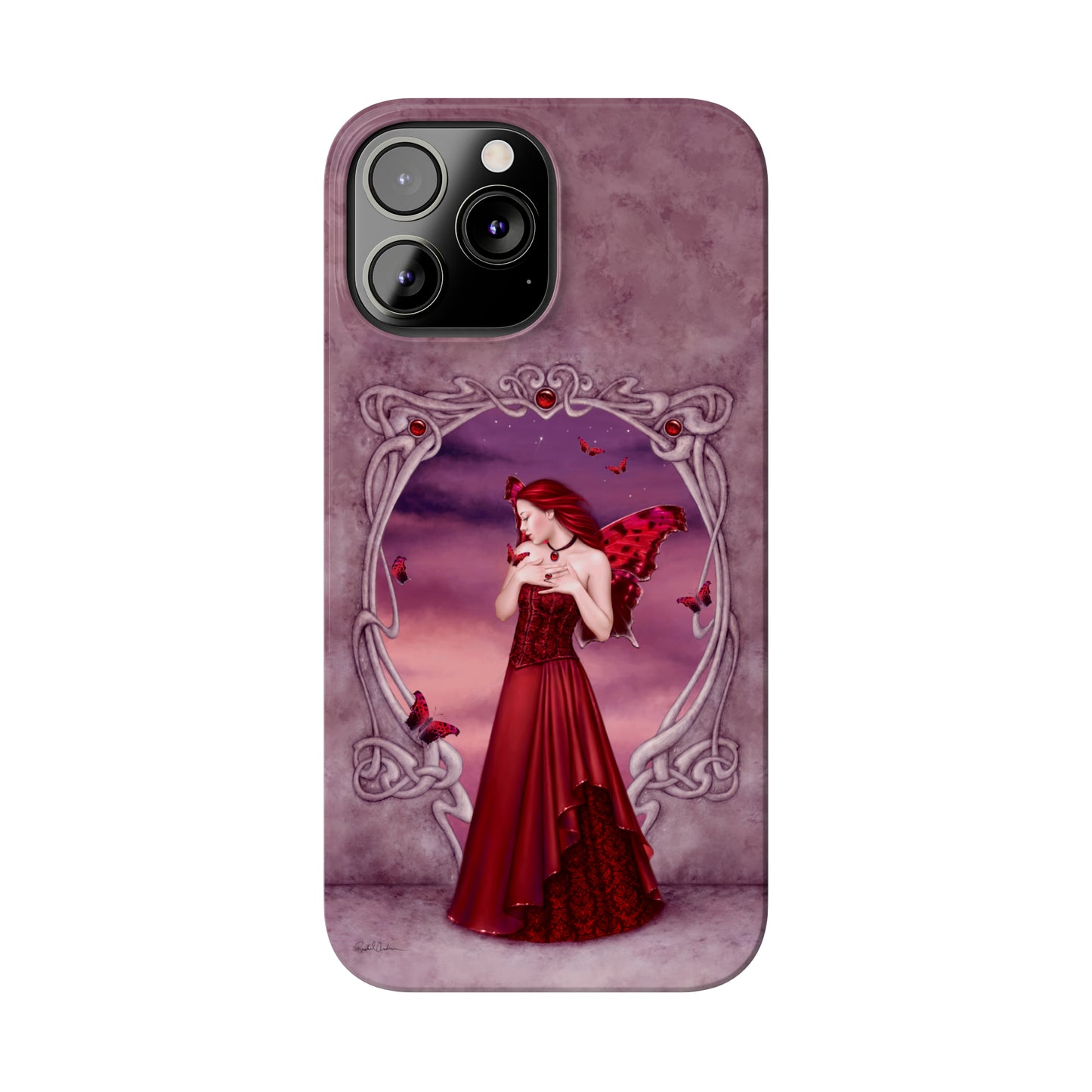 Phone Case - Garnet Birthstone Fairy
