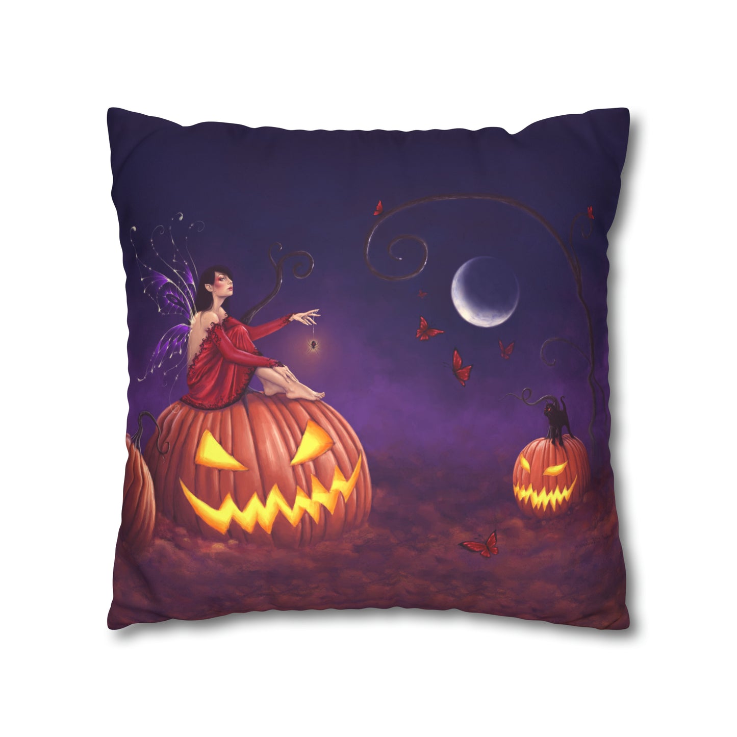 Throw Pillow Cover - Pumpkin Pixie