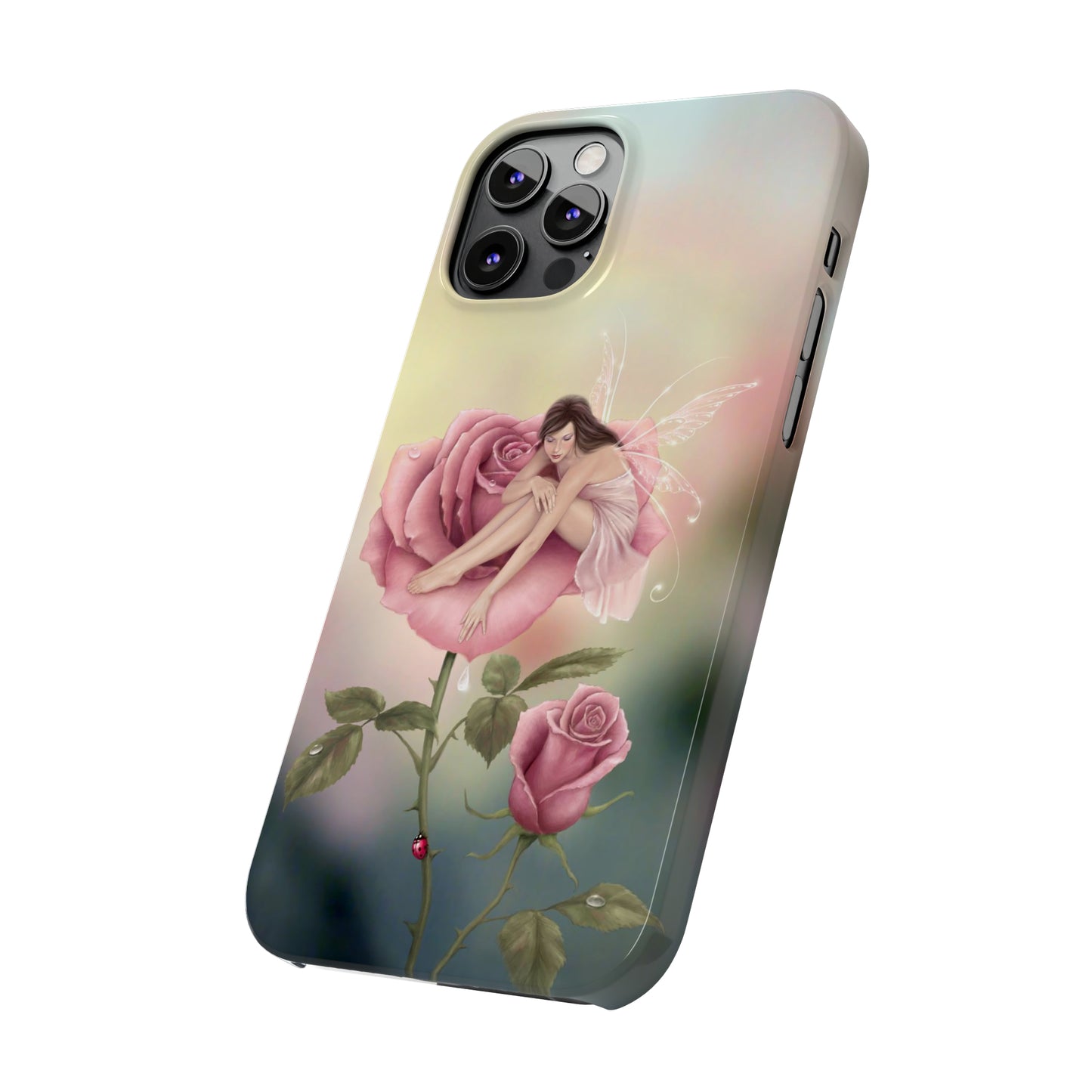 Slim Phone Case - Rose Flower Fairy