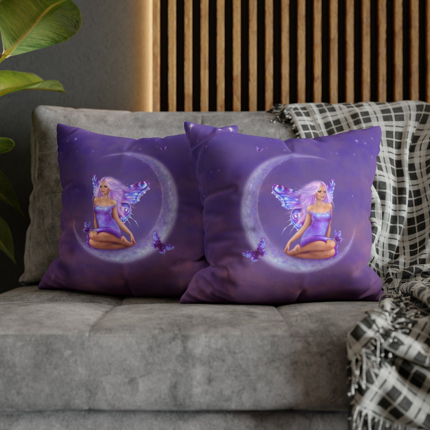 Throw Pillow Cover - Lavender Moon