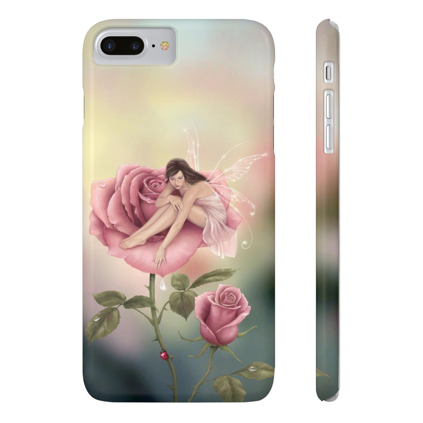 Slim Phone Case - Rose Flower Fairy