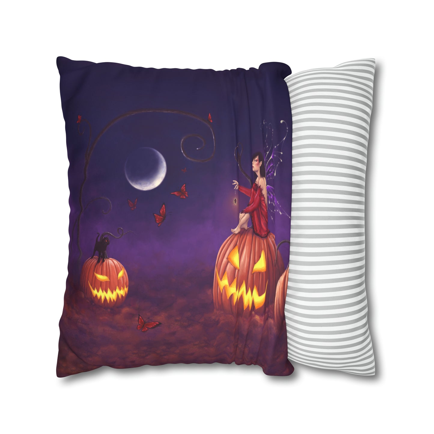 Throw Pillow Cover - Pumpkin Pixie