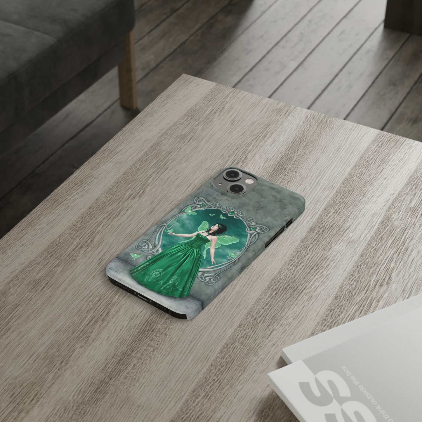 Phone Case - Emerald Birthstone Fairy