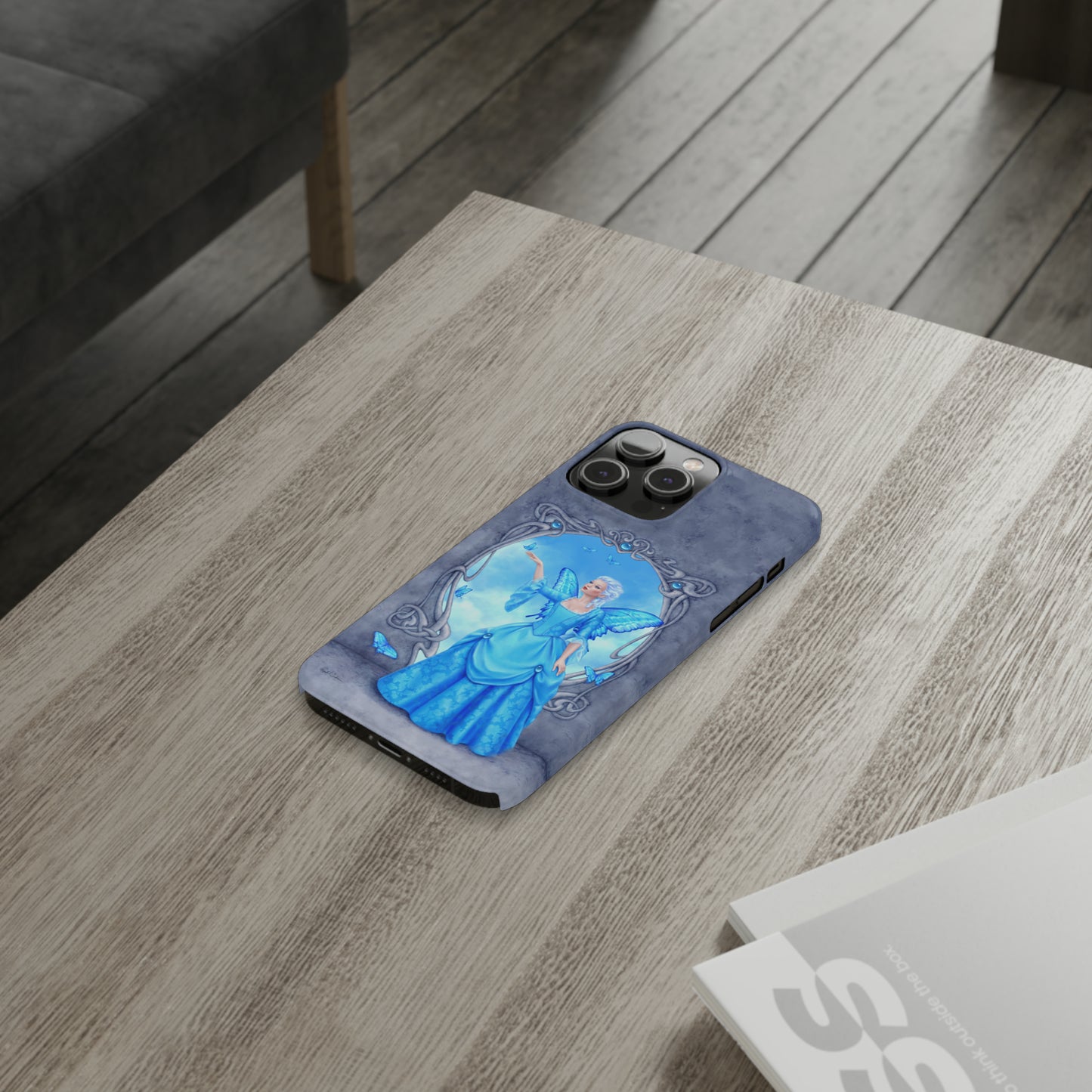 Phone Case - Blue Topaz Birthstone Fairy