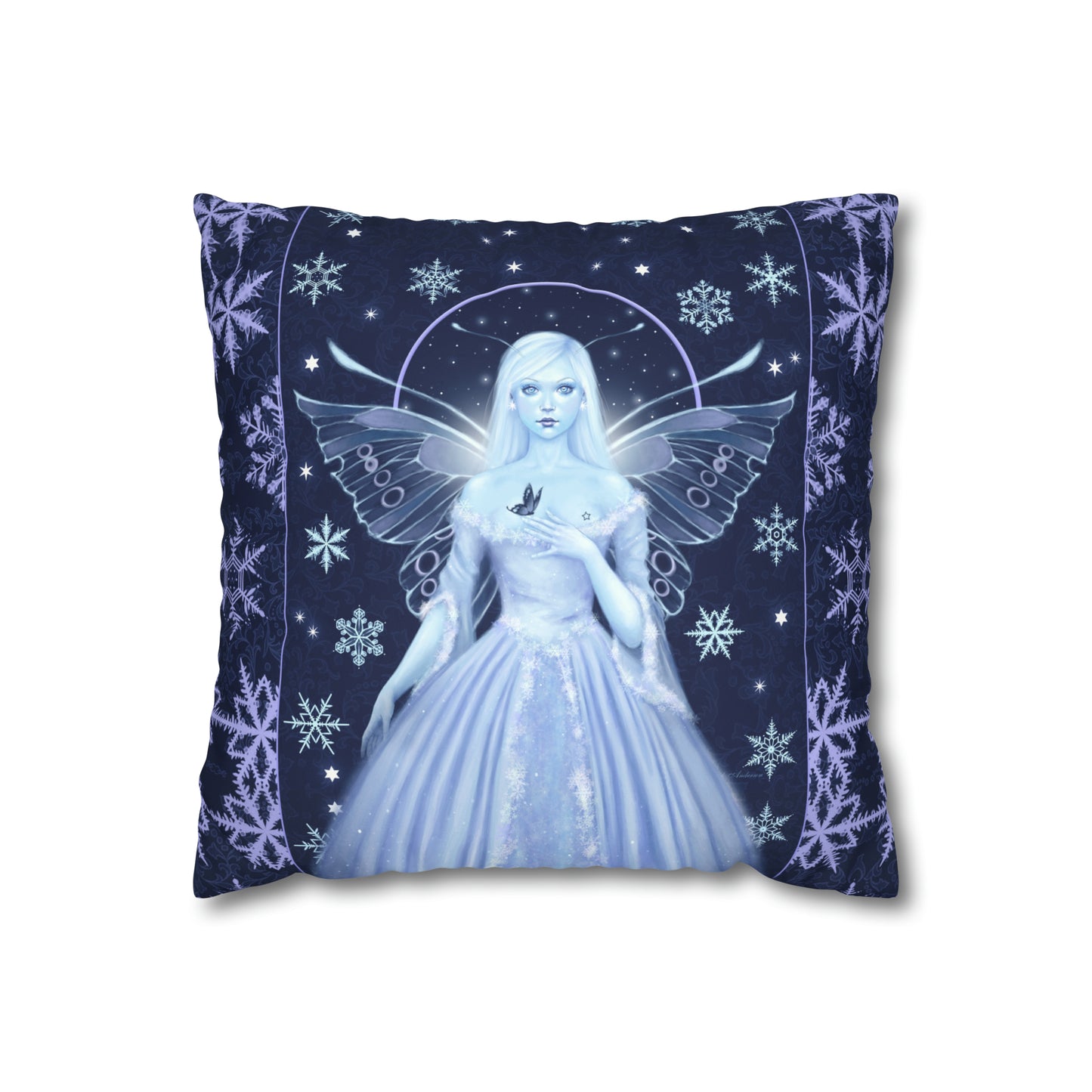 Throw Pillow Cover - Snow Fairy