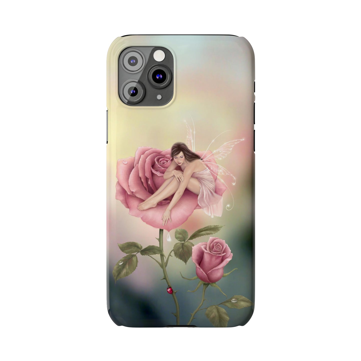 Slim Phone Case - Rose Flower Fairy