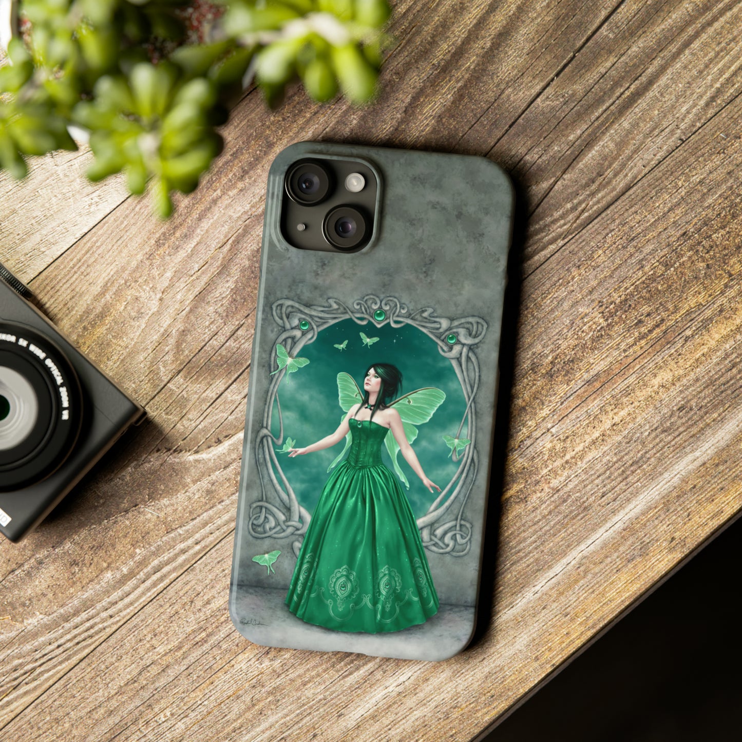 Phone Case - Emerald Birthstone Fairy