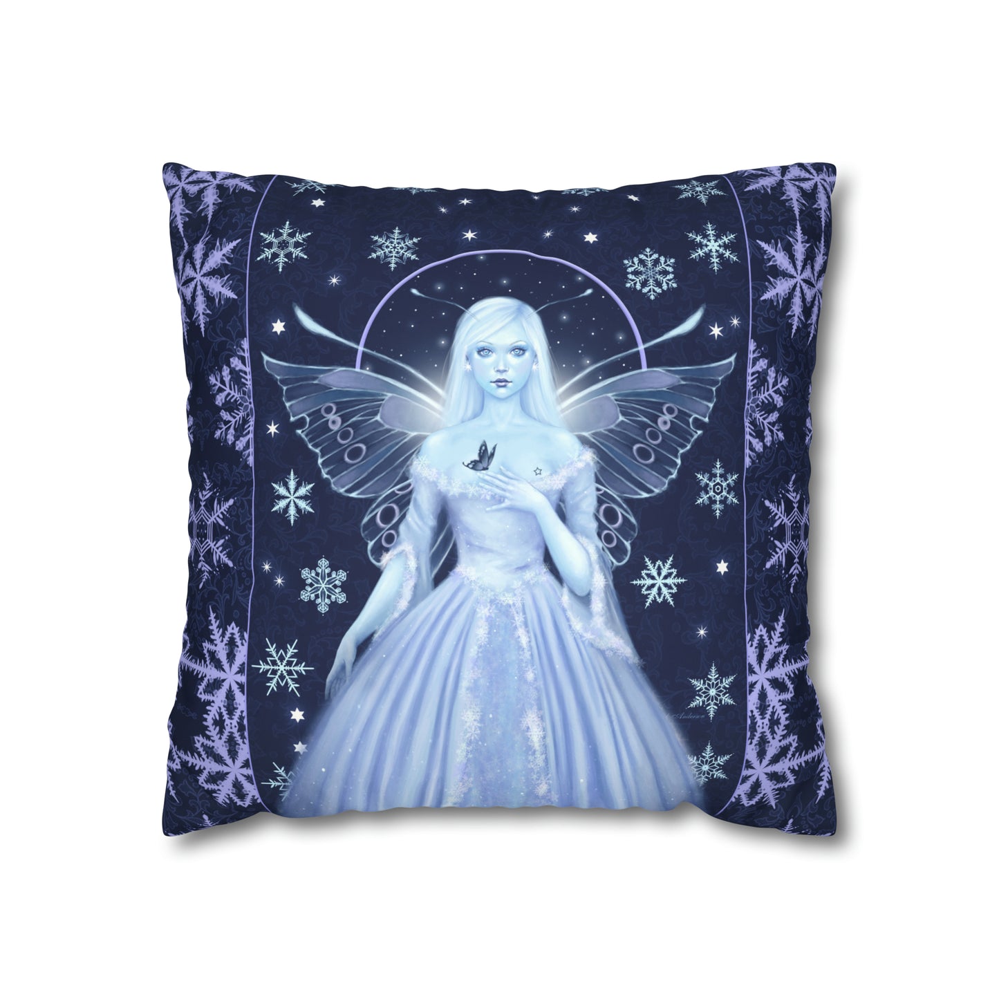 Throw Pillow Cover - Snow Fairy