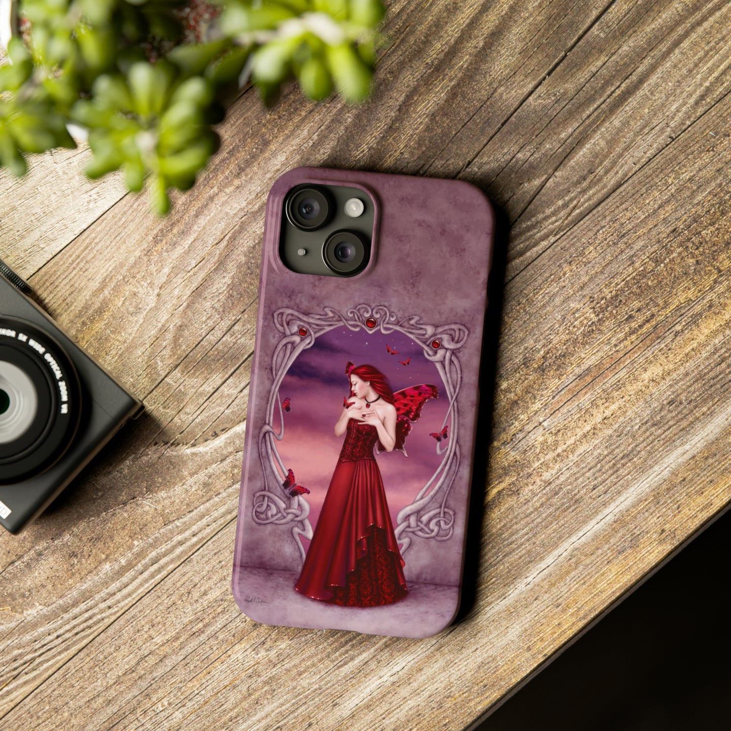 Phone Case - Garnet Birthstone Fairy