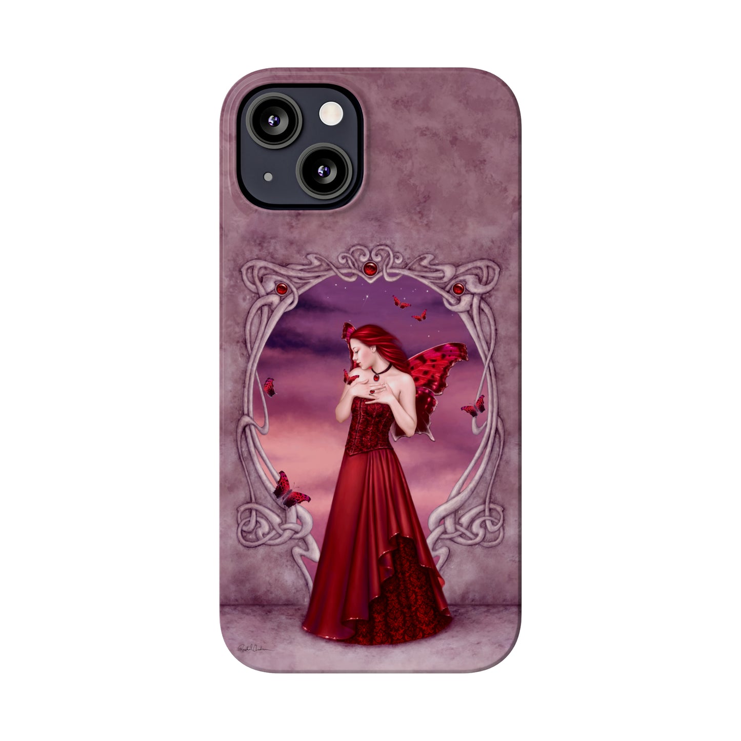 Phone Case - Garnet Birthstone Fairy