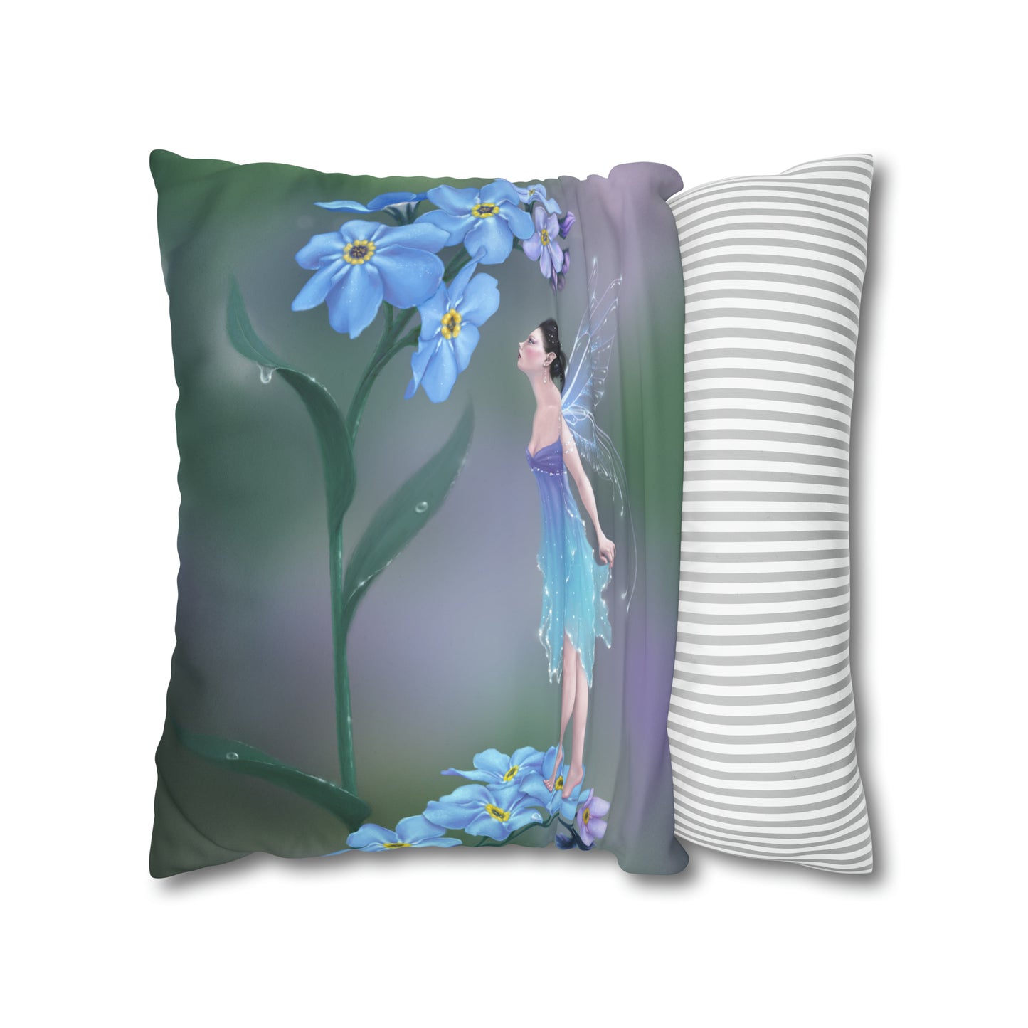 Throw Pillow Cover - Forget-Me-Not