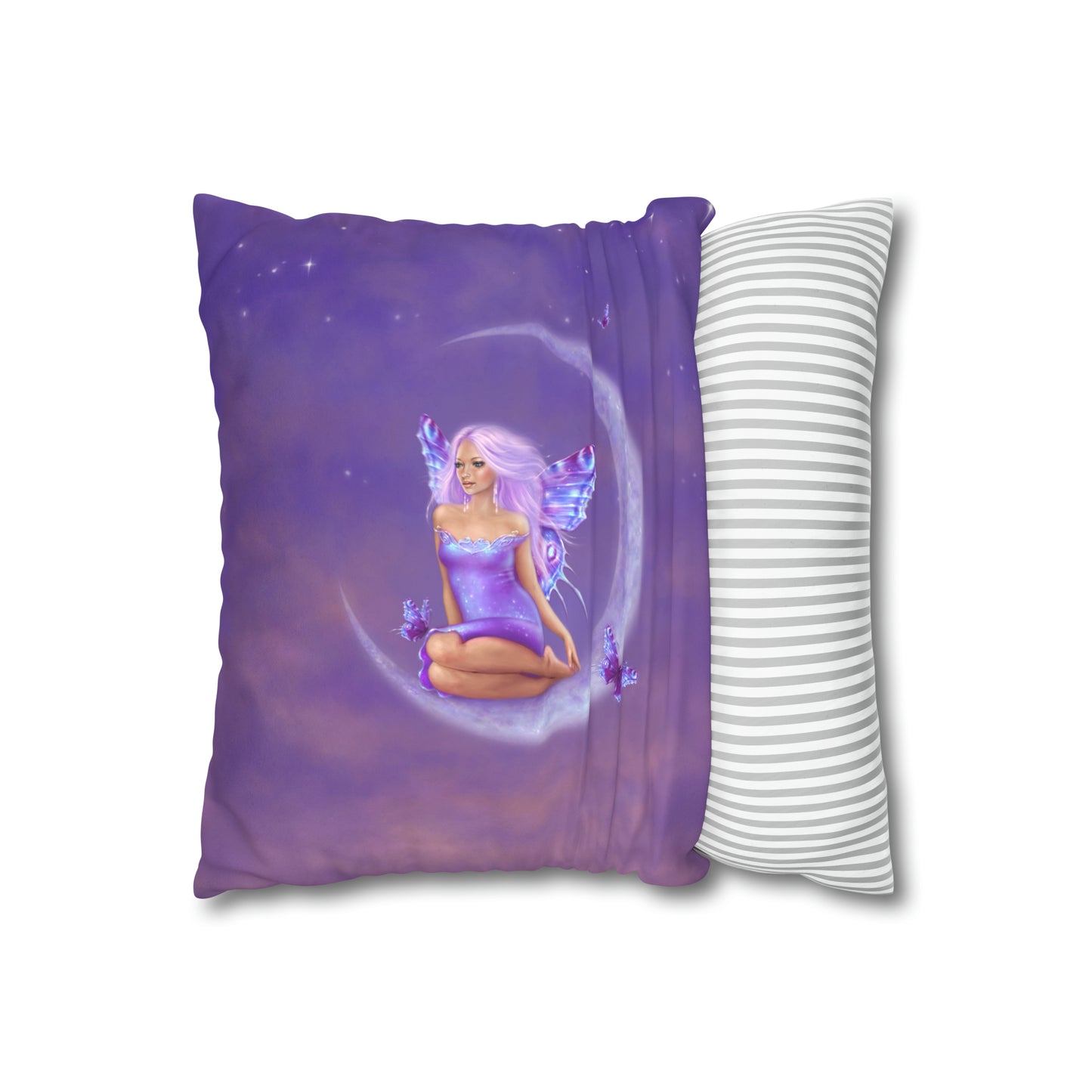 Throw Pillow Cover - Lavender Moon