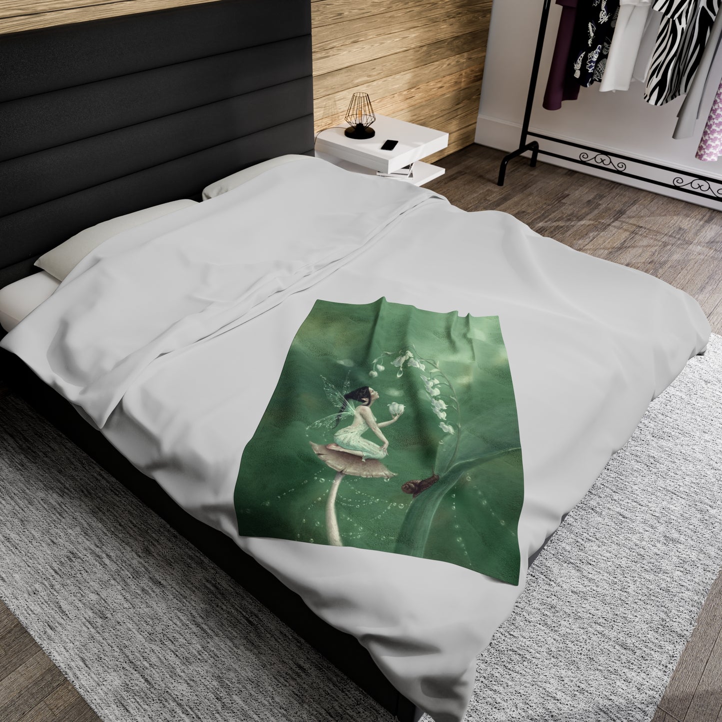 Velveteen Plush Blanket - Lily of the Valley