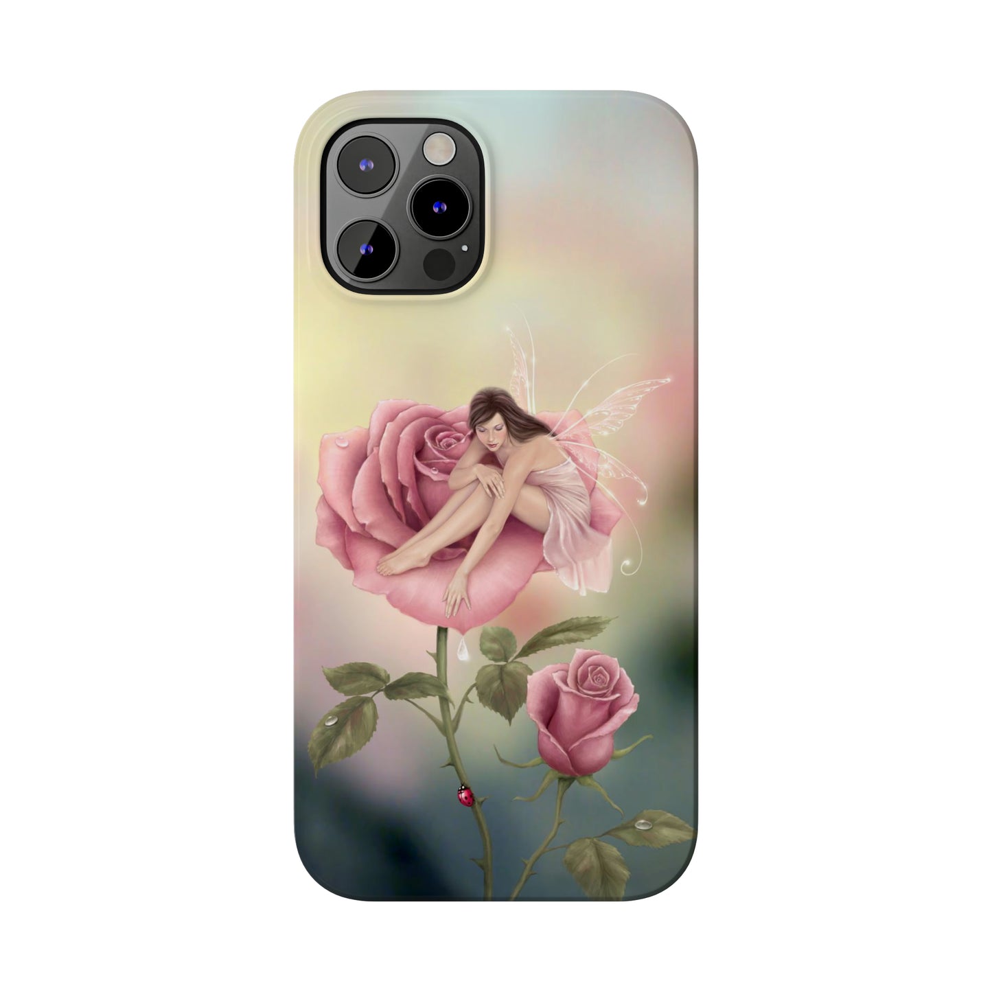 Slim Phone Case - Rose Flower Fairy