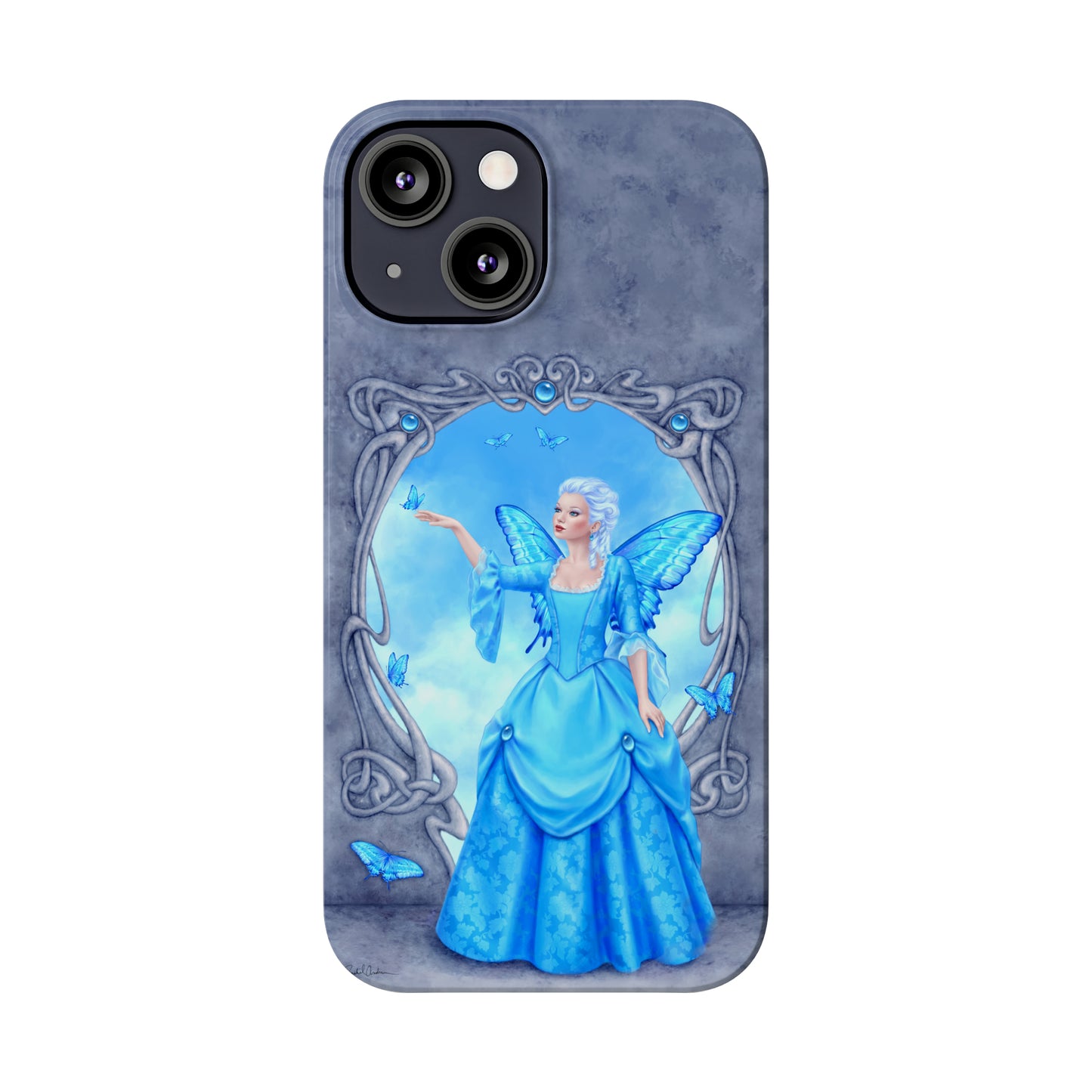 Phone Case - Blue Topaz Birthstone Fairy