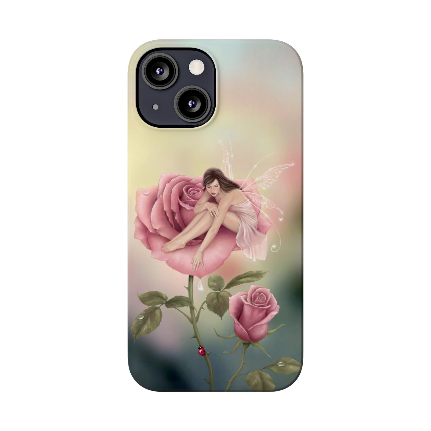 Slim Phone Case - Rose Flower Fairy