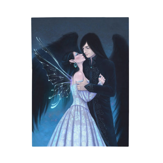 Velveteen Plush Blanket - Sapphire